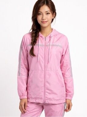 East West Pink Athletic Jacket Size Small